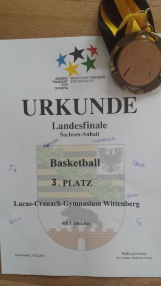 Landesfinale Jugend trainiert für Olympia Basketball
