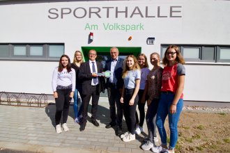 Die Volkspark-Turnhalle ist fertig Die Volkspark-Turnhalle ist fertig