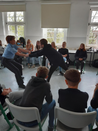 Workshop in der Klasse 7b